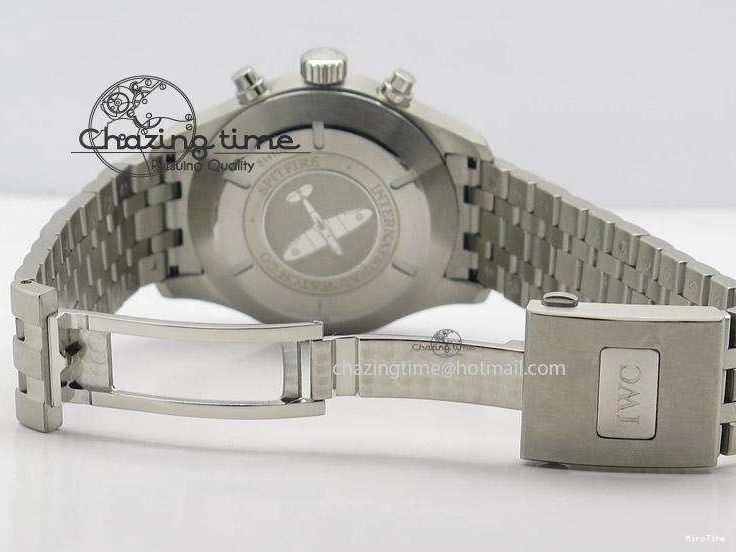 MIROTIME 0315 Pilot Chrono SS IW387809 ZF 1:1 Best Edition Silver Dial On SS Bracelet A Trendsetting 7327